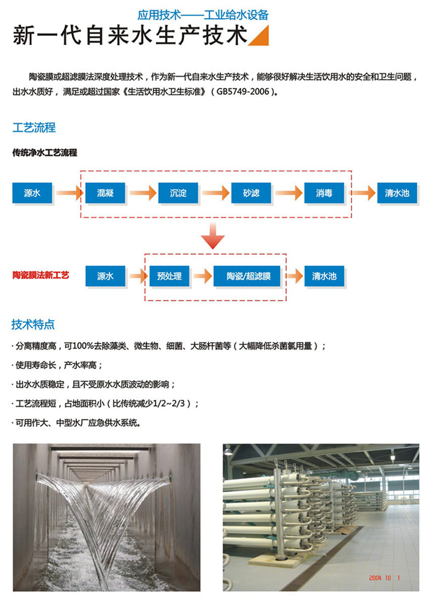 新一代自来水生产技术(图1)